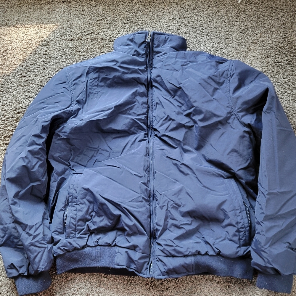 Blue Full Zip Windbreaker Jacket Men's Size Large
